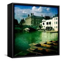Punting in Cambridge-Craig Roberts-Framed Stretched Canvas
