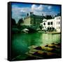 Punting in Cambridge-Craig Roberts-Framed Stretched Canvas