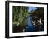 Punting on River Avon, Christchurch, Canterbury, South Island, New Zealand-G Richardson-Framed Photographic Print