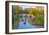 Punting on the Backs, River Cam, Cambridge, Cambridgeshire, England, United Kingdom, Europe-Alan Copson-Framed Photographic Print