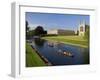 Punting on The River Cam, Kings College, Cambridge, England-Peter Adams-Framed Photographic Print