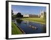 Punting on The River Cam, Kings College, Cambridge, England-Peter Adams-Framed Photographic Print