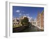 Punting under the Bridge of Sighs, River Cam at St. John's College, Cambridge, England-Nigel Blythe-Framed Photographic Print