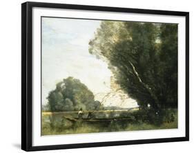 Punting-Jean-Baptiste-Camille Corot-Framed Giclee Print