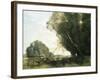 Punting-Jean-Baptiste-Camille Corot-Framed Giclee Print