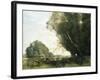 Punting-Jean-Baptiste-Camille Corot-Framed Giclee Print