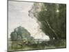 Punting-Jean-Baptiste-Camille Corot-Mounted Giclee Print