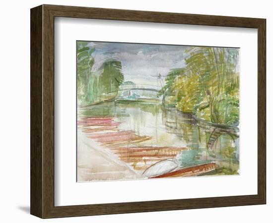 Punts on the Cherwell-Erin Townsend-Framed Giclee Print