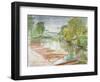 Punts on the Cherwell-Erin Townsend-Framed Giclee Print