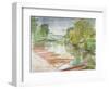 Punts on the Cherwell-Erin Townsend-Framed Giclee Print