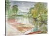 Punts on the Cherwell-Erin Townsend-Stretched Canvas