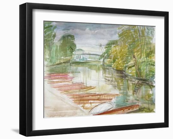 Punts on the Cherwell-Erin Townsend-Framed Giclee Print