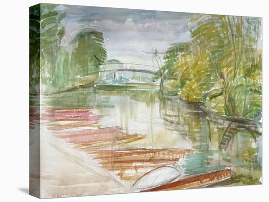 Punts on the Cherwell-Erin Townsend-Stretched Canvas