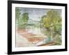 Punts on the Cherwell-Erin Townsend-Framed Giclee Print