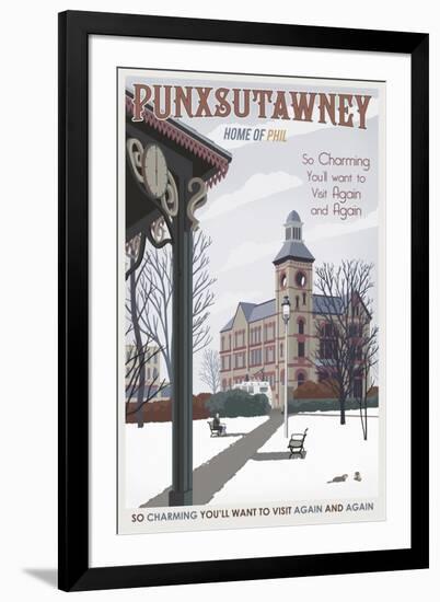 Punxsutawney-Steve Thomas-Framed Giclee Print