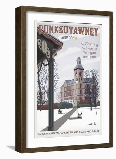 Punxsutawney-Steve Thomas-Framed Giclee Print