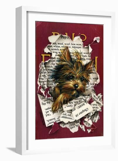 Pup Fiction-Peggy Harris-Framed Giclee Print