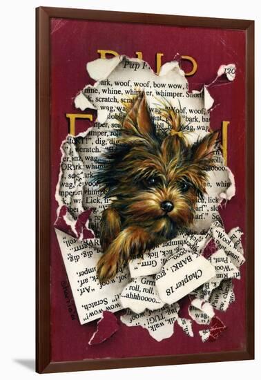 Pup Fiction-Peggy Harris-Framed Giclee Print