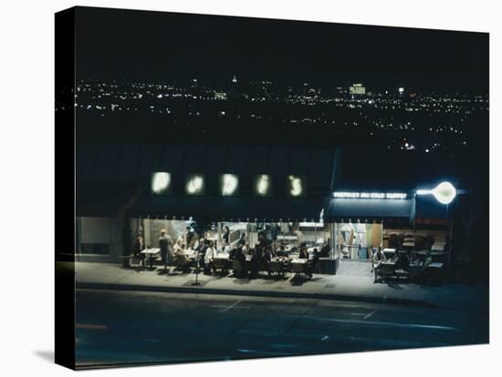 Pupi's Combination Bakery and Sidewalk Cafe on Sunset Strip-Ralph Crane-Stretched Canvas