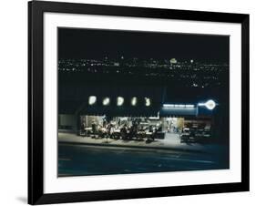 Pupi's Combination Bakery and Sidewalk Cafe on Sunset Strip-Ralph Crane-Framed Photographic Print