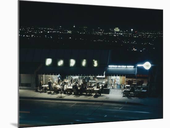 Pupi's Combination Bakery and Sidewalk Cafe on Sunset Strip-Ralph Crane-Mounted Photographic Print