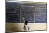 Pupil at the blackboard, primary school, Lome, Togo-Godong-Mounted Photographic Print