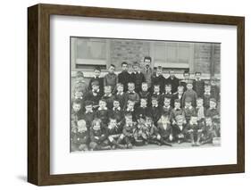 Pupils and their Teacher, Elizabeth Street School, Woolwich, 1894-null-Framed Photographic Print