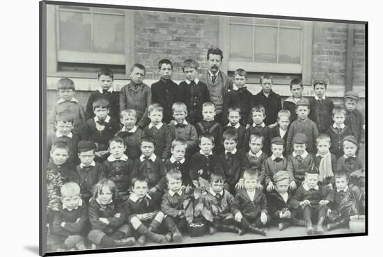 Pupils and their Teacher, Elizabeth Street School, Woolwich, 1894-null-Mounted Photographic Print