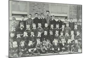 Pupils and their Teacher, Elizabeth Street School, Woolwich, 1894-null-Mounted Photographic Print