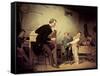 Pupils Being Punished, 1850-Francis William Edmonds-Framed Stretched Canvas