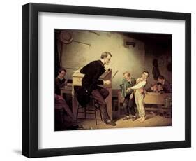 Pupils Being Punished, 1850-Francis William Edmonds-Framed Giclee Print