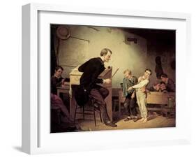 Pupils Being Punished, 1850-Francis William Edmonds-Framed Giclee Print