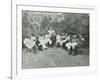 Pupils in the Garden Doing Needlework, Birley House Open Air School, Forest Hill, London, 1908-null-Framed Premium Photographic Print