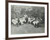 Pupils in the Garden Doing Needlework, Birley House Open Air School, Forest Hill, London, 1908-null-Framed Premium Photographic Print