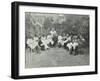 Pupils in the Garden Doing Needlework, Birley House Open Air School, Forest Hill, London, 1908-null-Framed Premium Photographic Print