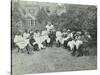 Pupils in the Garden Doing Needlework, Birley House Open Air School, Forest Hill, London, 1908-null-Stretched Canvas
