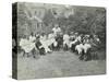 Pupils in the Garden Doing Needlework, Birley House Open Air School, Forest Hill, London, 1908-null-Stretched Canvas