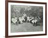 Pupils in the Garden Doing Needlework, Birley House Open Air School, Forest Hill, London, 1908-null-Framed Photographic Print