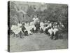 Pupils in the Garden Doing Needlework, Birley House Open Air School, Forest Hill, London, 1908-null-Stretched Canvas