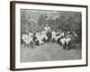 Pupils in the Garden Doing Needlework, Birley House Open Air School, Forest Hill, London, 1908-null-Framed Photographic Print