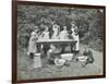 Pupils Preparing Food Outdoors, Birley House Open Air School, Forest Hill, London, 1908-null-Framed Photographic Print