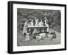 Pupils Preparing Food Outdoors, Birley House Open Air School, Forest Hill, London, 1908-null-Framed Premium Photographic Print