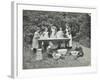 Pupils Preparing Food Outdoors, Birley House Open Air School, Forest Hill, London, 1908-null-Framed Photographic Print