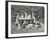 Pupils Preparing Food Outdoors, Birley House Open Air School, Forest Hill, London, 1908-null-Framed Photographic Print