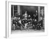 Pupils Surrounding Composer Franz Liszt-null-Framed Photographic Print