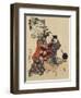 Puppet on Go Game Board, 1820-1834-Katsushika Hokusai-Framed Giclee Print