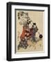 Puppet on Go Game Board, 1820-1834-Katsushika Hokusai-Framed Giclee Print