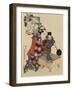 Puppet on Go Game Board, 1820-1834-Katsushika Hokusai-Framed Giclee Print