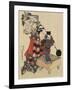 Puppet on Go Game Board, 1820-1834-Katsushika Hokusai-Framed Giclee Print