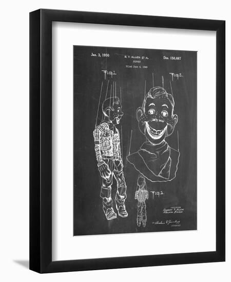 Puppet Patent-null-Framed Art Print